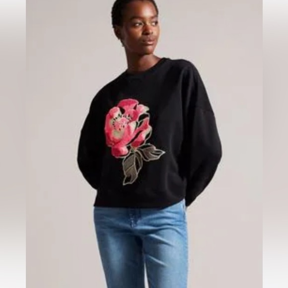 New! Ted Baker Adilinn Sweatshirt - Picture 2 of 6